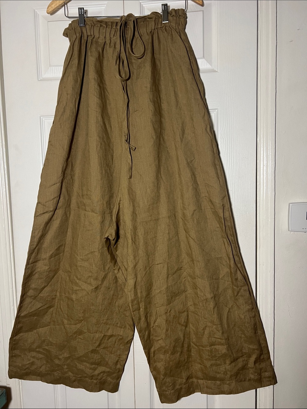 OZMA California Super Wide Leg Linen Pants Women’s Small - Picture 4 of 7
